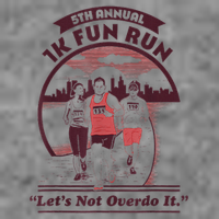5th Annual 1k Fun Run Let's Not Overdo It Running Toddler Hoodie