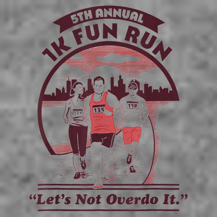 5th Annual 1k Fun Run Let's Not Overdo It Running Toddler Hoodie