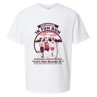 5th Annual 1k Fun Run Let's Not Overdo It Running Sueded Cloud Jersey T-Shirt