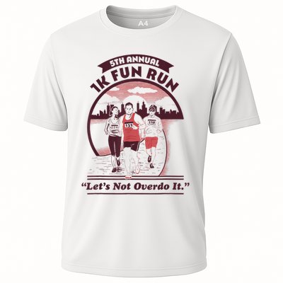 5th Annual 1k Fun Run Let's Not Overdo It Running Performance Shirt
