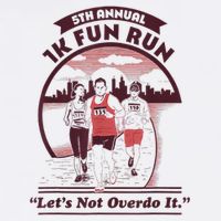5th Annual 1k Fun Run Let's Not Overdo It Running Flatbill Hat