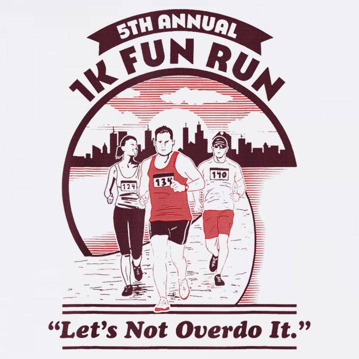 5th Annual 1k Fun Run Let's Not Overdo It Running Flatbill Hat