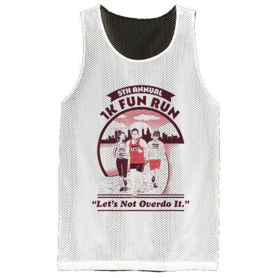 5th Annual 1k Fun Run Let's Not Overdo It Running Mesh Reversible Basketball Jersey Tank