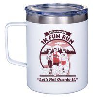 5th Annual 1k Fun Run Let's Not Overdo It Running 12oz Stainless Steel Coffee Mug