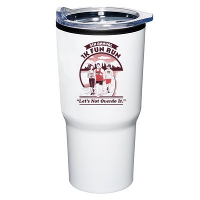 5th Annual 1k Fun Run Let's Not Overdo It Running Tumbler