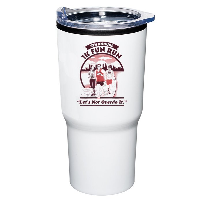 5th Annual 1k Fun Run Let's Not Overdo It Running Tumbler