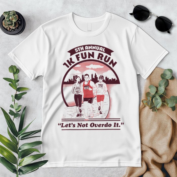 5th Annual 1k Fun Run Let's Not Overdo It Running Premium T-Shirt