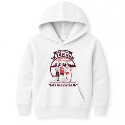 5th Annual 1k Fun Run Let's Not Overdo It Running Kids Hoodie