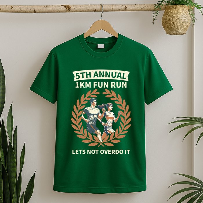 5th Annual 1km Fun Run Lets Not Overdo It T-Shirt