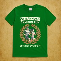 5th Annual 1km Fun Run Lets Not Overdo It T-Shirt