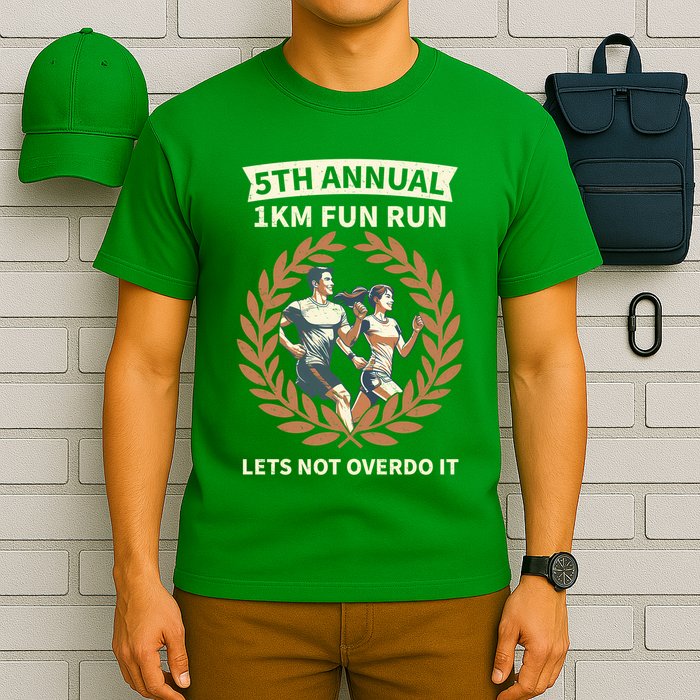 5th Annual 1km Fun Run Lets Not Overdo It T-Shirt