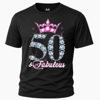 50 and Fabulous 50th Birthday Shirt For WoM.e.n.s Cooling Performance Crew T-Shirt