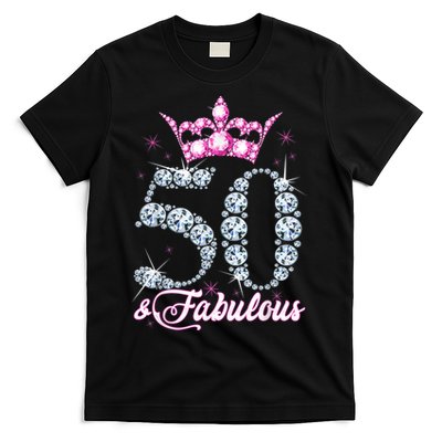 50 and Fabulous 50th Birthday Shirt For WoM.e.n.s T-Shirt