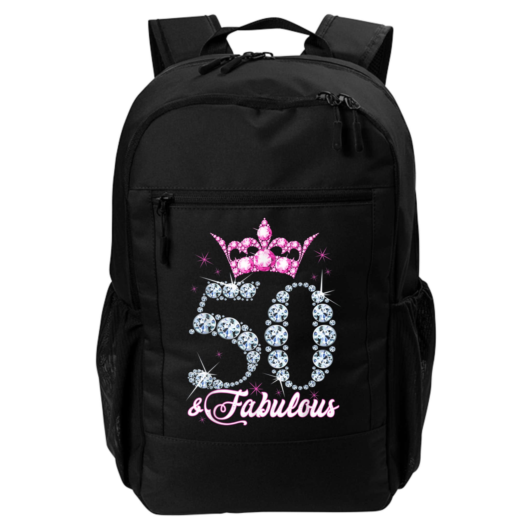 50 and Fabulous 50th Birthday Shirt For WoM.e.n.s Backpack
