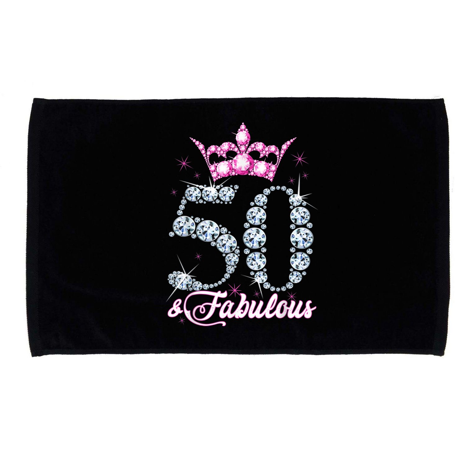 50 and Fabulous 50th Birthday Shirt For WoM.e.n.s Microfiber Hand Towel