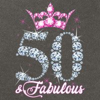 50 and Fabulous 50th Birthday Shirt For WoM.e.n.s Cotton Canvas Backpack