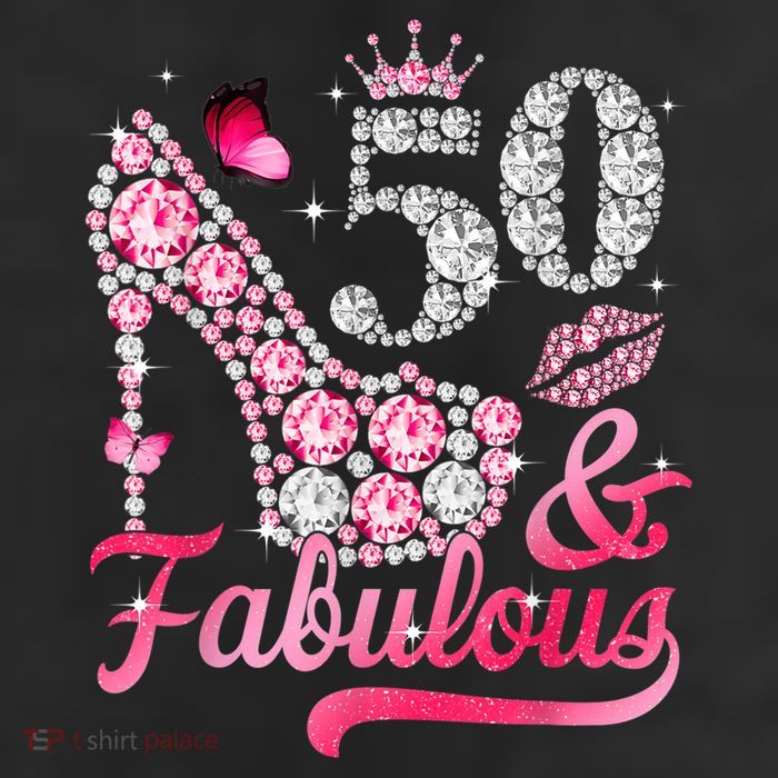 50 And Fabulous High Heel WoM.e.n.s 50th Birthday Cool Comfort Performance Bucket Hat