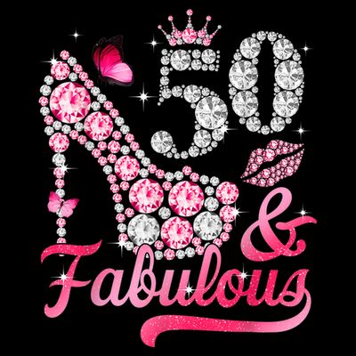 50 And Fabulous High Heel WoM.e.n.s 50th Birthday T-Shirt