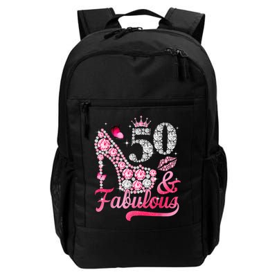 50 And Fabulous High Heel WoM.e.n.s 50th Birthday Backpack