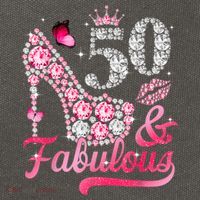 50 And Fabulous High Heel WoM.e.n.s 50th Birthday Cotton Canvas Backpack