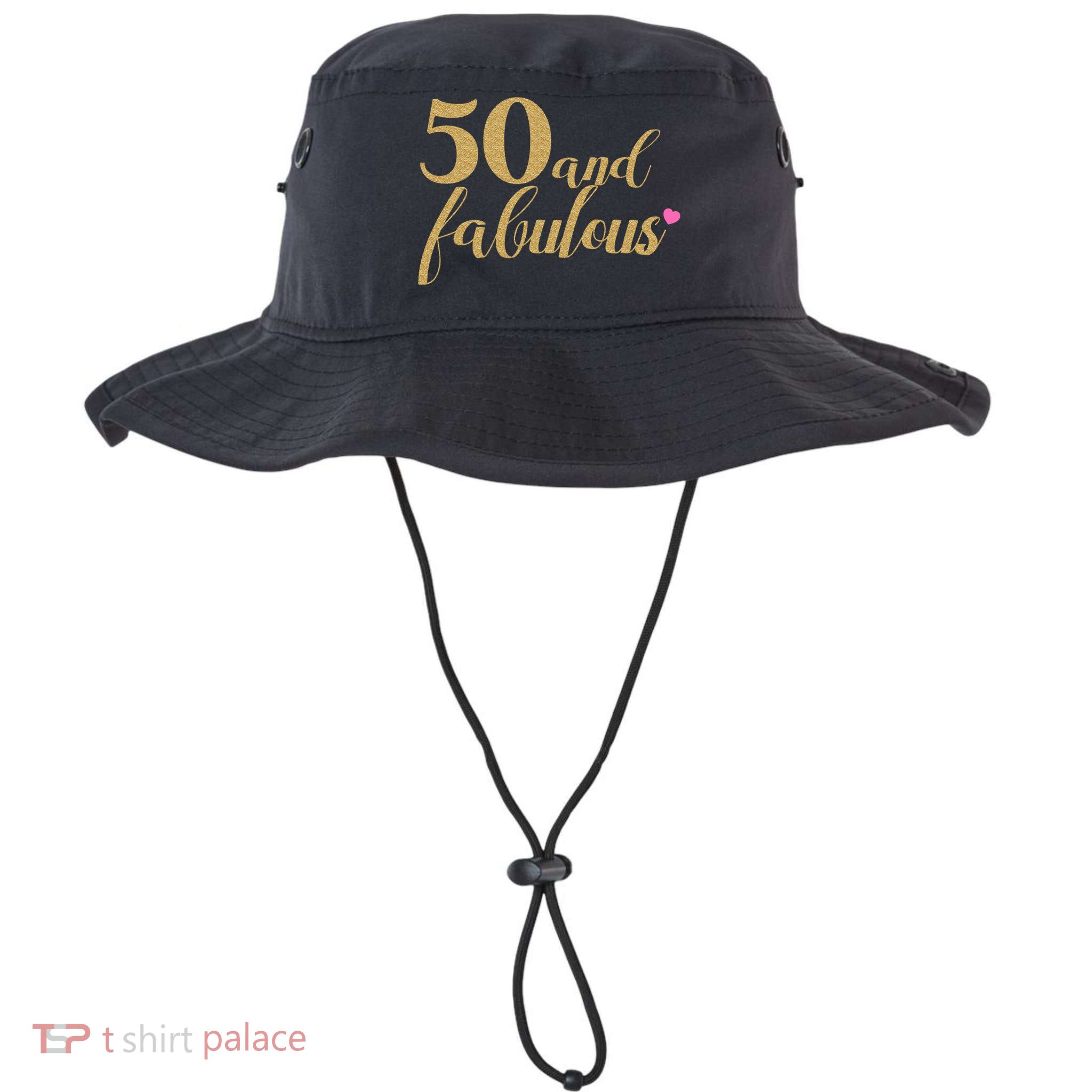 50 and Fabulous Long Sleeve Shirt - 50th Birthday, WoM.e.n.s Bucket Hat