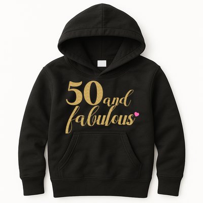 50 and Fabulous Long Sleeve Shirt - 50th Birthday, WoM.e.n.s Kids Hoodie