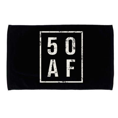 50 AF Funny 50th Birthday Fiftieth Birthday Microfiber Hand Towel