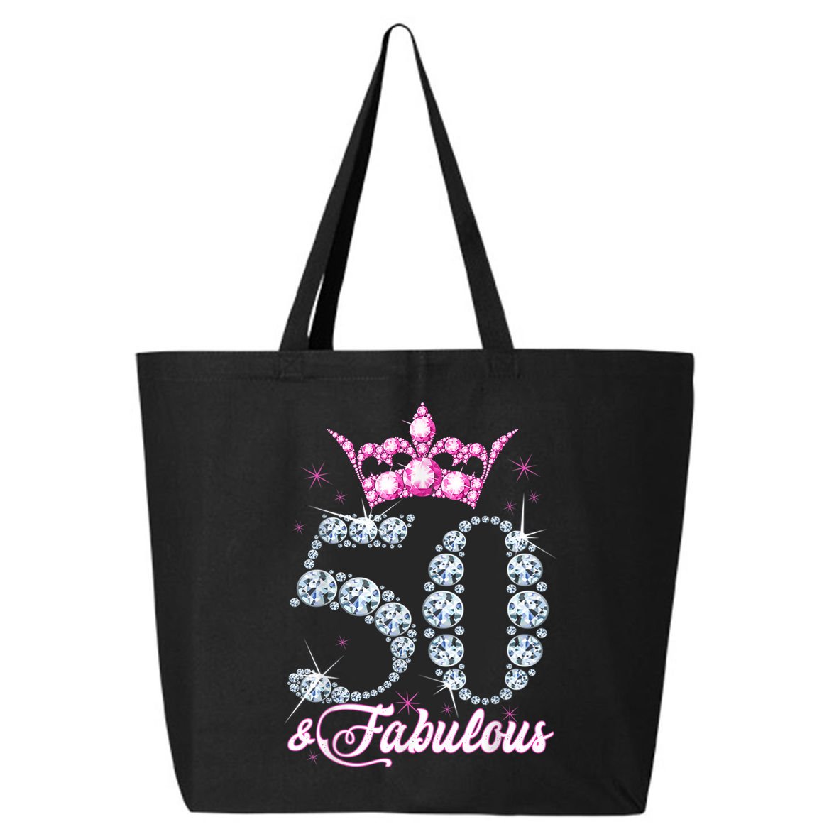 50 and Fabulous 50th Birthday Shirt For Wo 25L Jumbo Tote