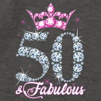50 and Fabulous 50th Birthday Shirt For Wo Vector Backpack