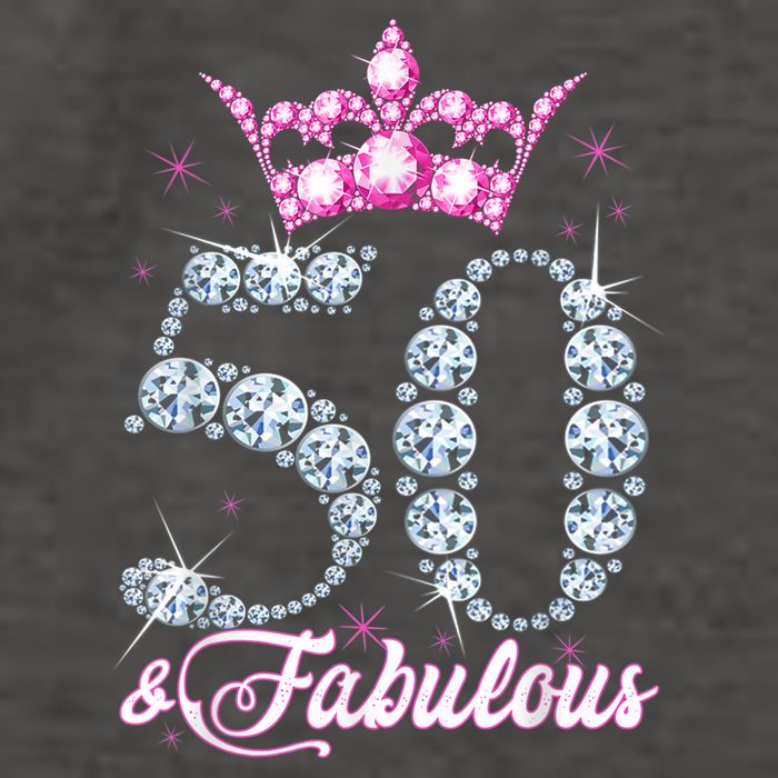 50 and Fabulous 50th Birthday Shirt For Wo Vector Backpack