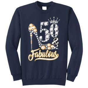 50 And Fabulous 50th Birthday Diamond Gift For Women Sweatshirt