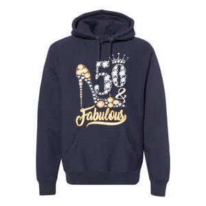 50 And Fabulous 50th Birthday Diamond Gift For Women Premium Hoodie