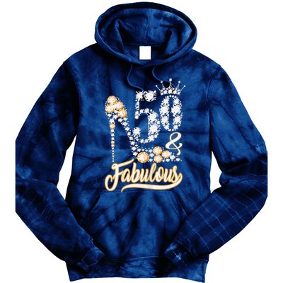 50 And Fabulous 50th Birthday Diamond Gift For Women Tie Dye Hoodie