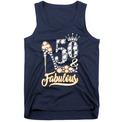 50 And Fabulous 50th Birthday Diamond Gift For Women Tank Top