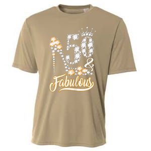 50 And Fabulous 50th Birthday Diamond Gift For Women Cooling Performance Crew T-Shirt