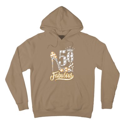 50 And Fabulous 50th Birthday Diamond Gift For Women Hoodie