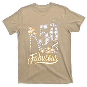 50 And Fabulous 50th Birthday Diamond Gift For Women T-Shirt