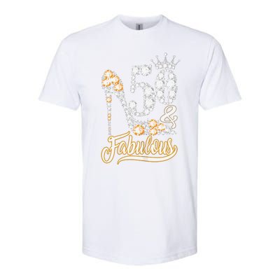 50 And Fabulous 50th Birthday Diamond Gift For Women Softstyle® CVC T-Shirt