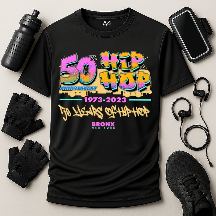 50th Anniversary Of Hip Hop Bronx New York Cooling Performance Crew T-Shirt