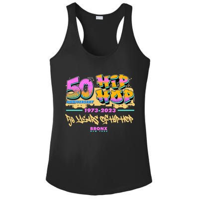 50th Anniversary Of Hip Hop Bronx New York Ladies PosiCharge Competitor Racerback Tank
