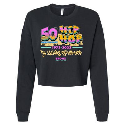 50th Anniversary Of Hip Hop Bronx New York Cropped Pullover Crew