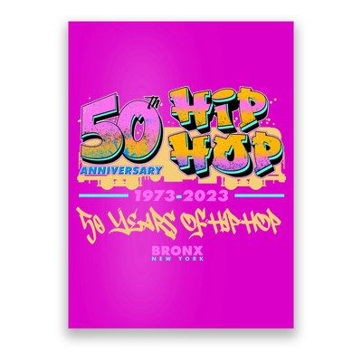50th Anniversary Of Hip Hop Bronx New York Poster
