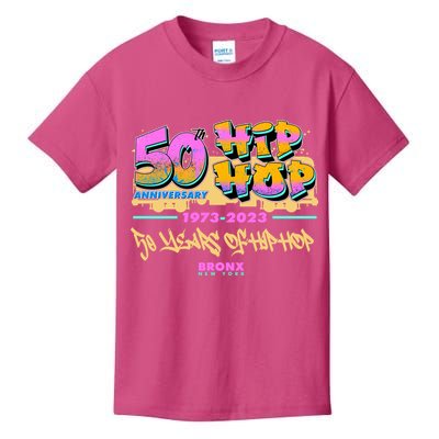 50th Anniversary Of Hip Hop Bronx New York Kids T-Shirt