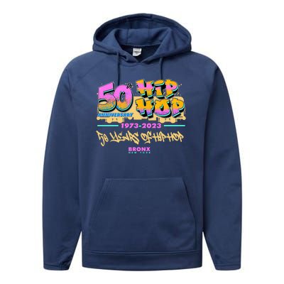 50th Anniversary Of Hip Hop Bronx New York Performance Fleece Hoodie