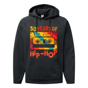 50th Anniversary Of Hip Hop 50 Years Of Hip Hop Old Music Performance Fleece Hoodie