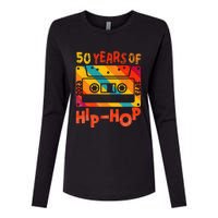 50th Anniversary Of Hip Hop 50 Years Of Hip Hop Old Music Womens Cotton Relaxed Long Sleeve T-Shirt