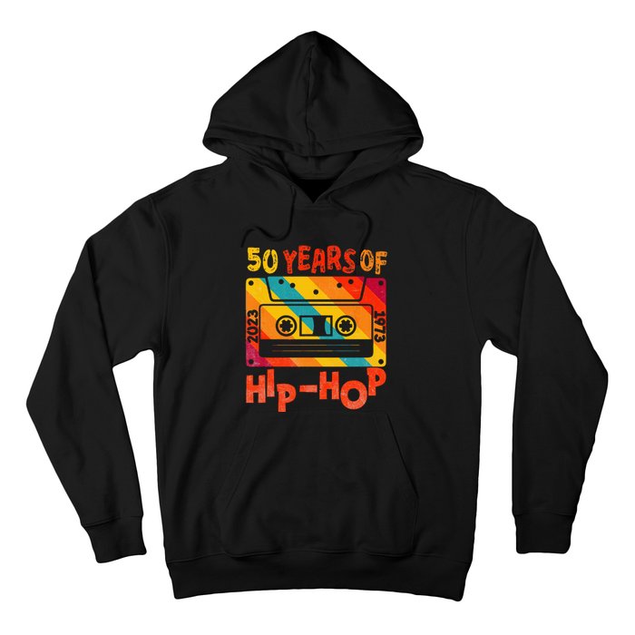 50th Anniversary Of Hip Hop 50 Years Of Hip Hop Old Music Hoodie