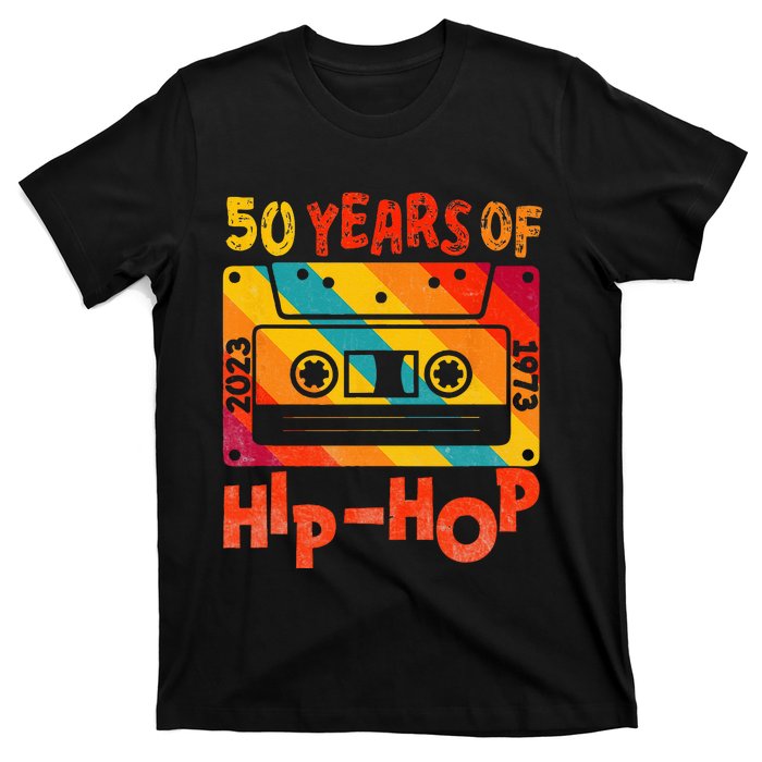 50th Anniversary Of Hip Hop 50 Years Of Hip Hop Old Music T-Shirt