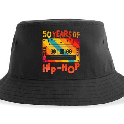 50th Anniversary Of Hip Hop 50 Years Of Hip Hop Old Music Sustainable Bucket Hat