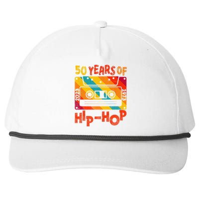 50th Anniversary Of Hip Hop 50 Years Of Hip Hop Old Music Snapback Five-Panel Rope Hat